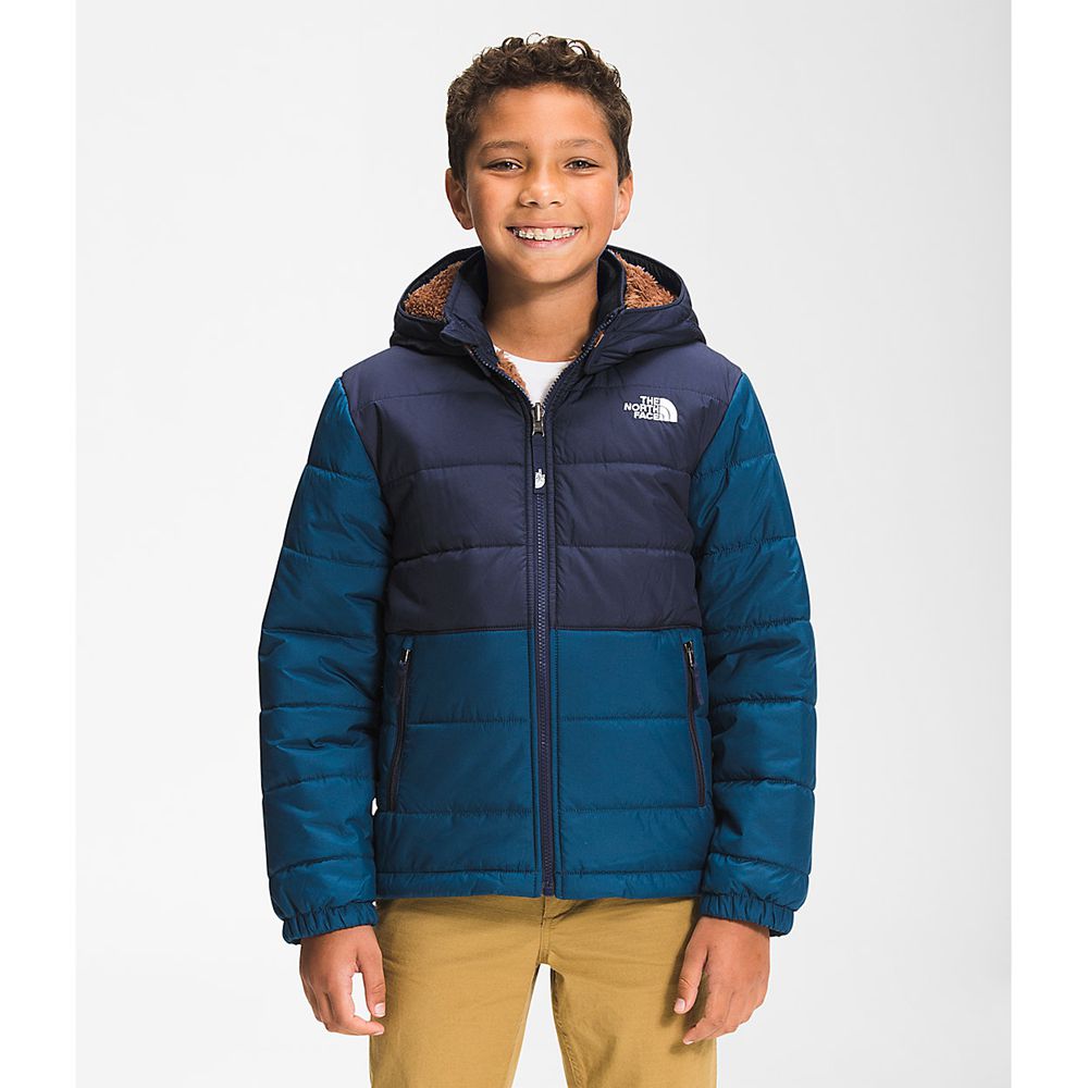 The North Face Hoodie Boys Australia - The North Face Reversible Mount Chimbo Full Zip Blue (IWR-869